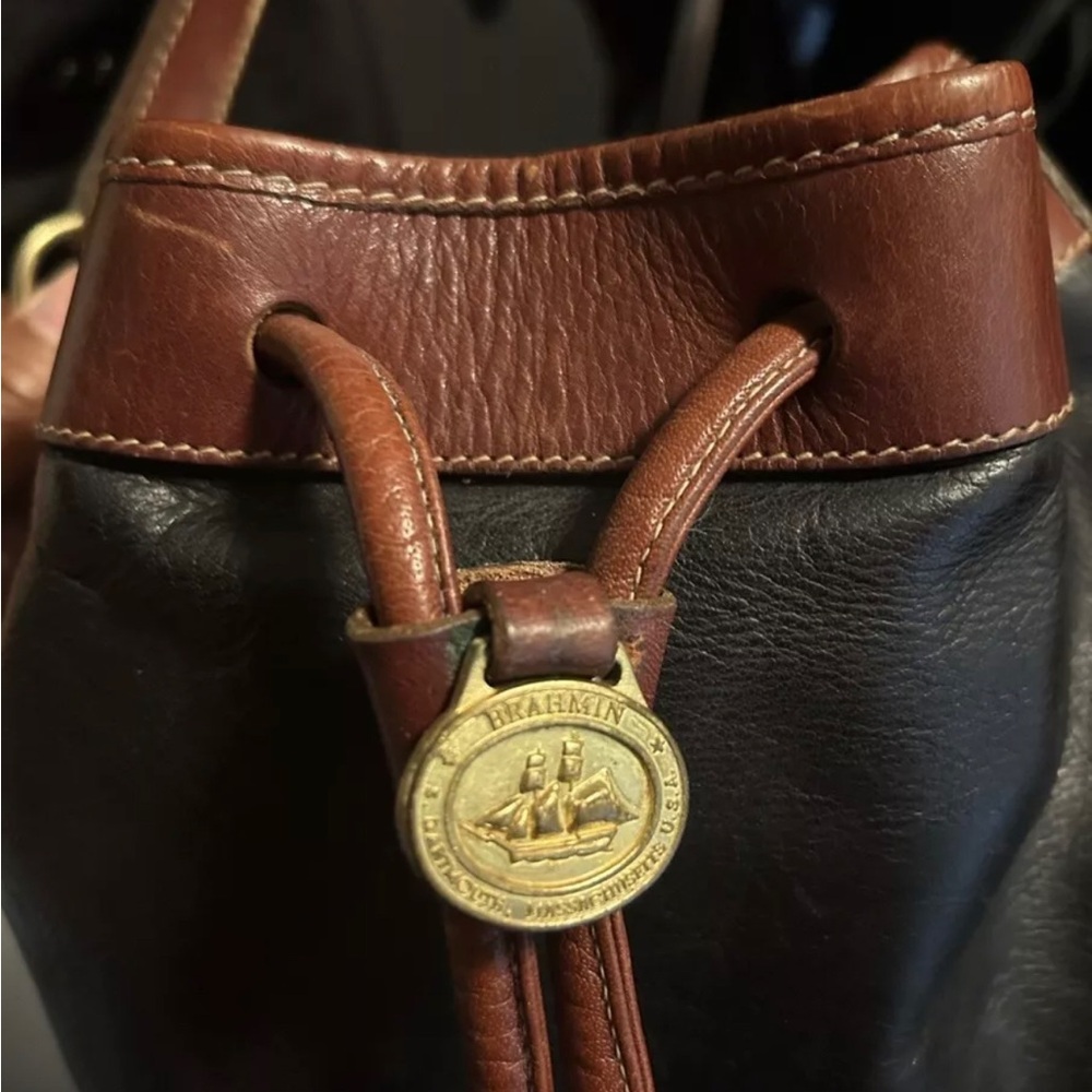 Vintage Brahmin bucket bag